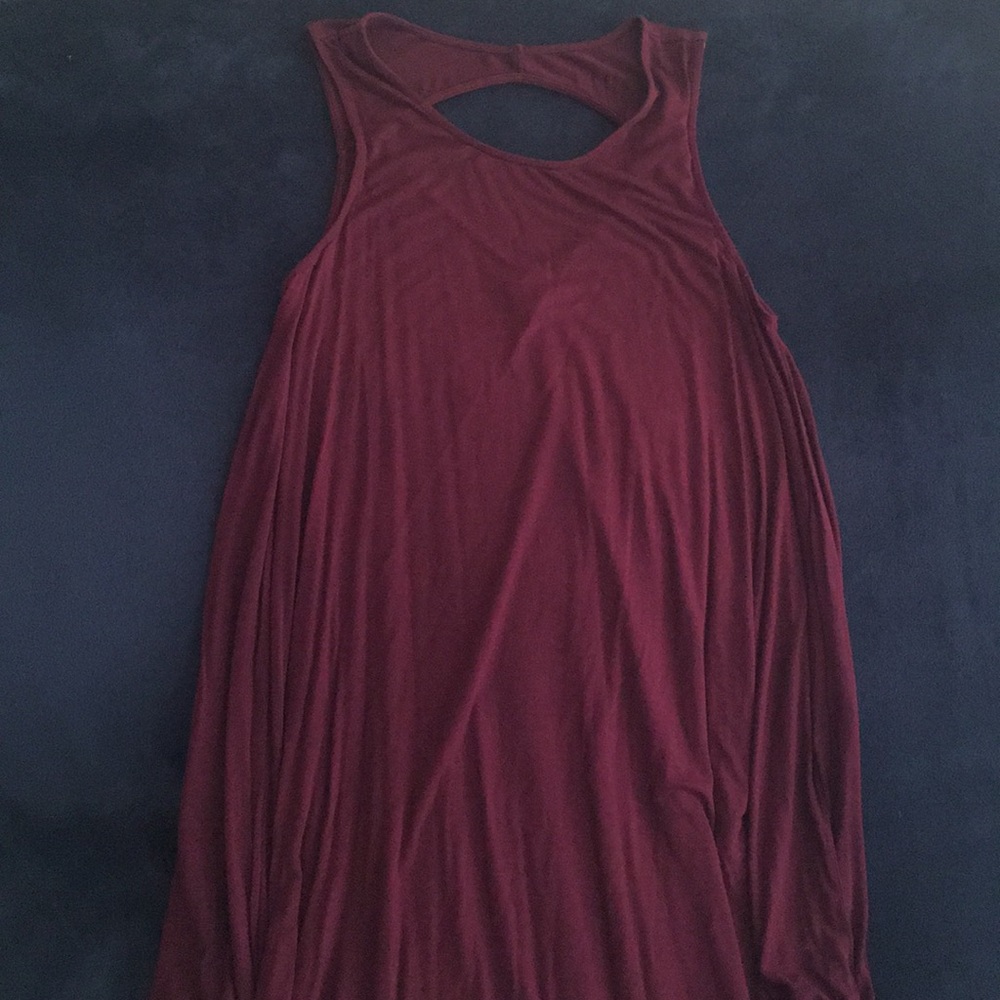 American Eagle Maroon dress size XS fits like M